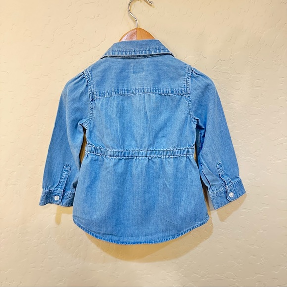 Baby gap denim button  top - Picture 4 of 4